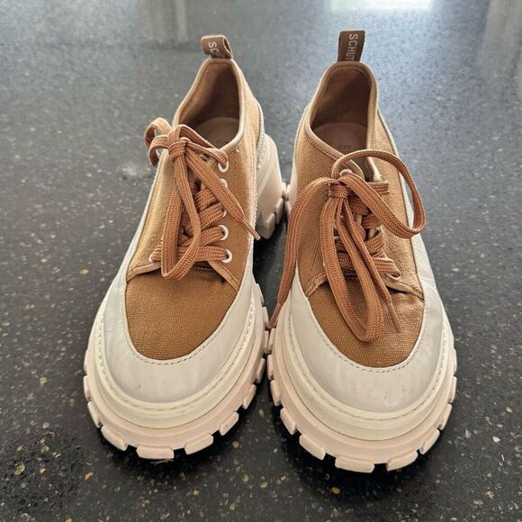 Schultz Krystal Platform Sneakers. Tan. Size 7.5 - Picture 2 of 9